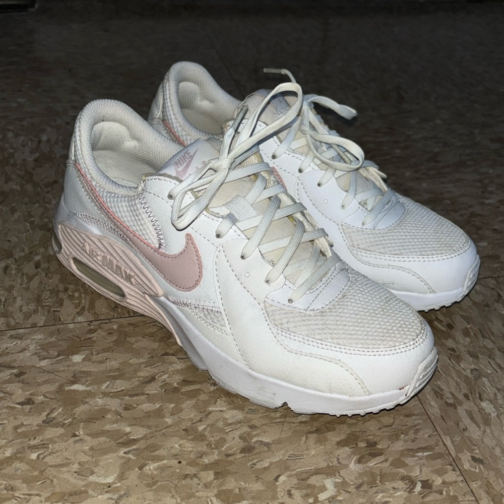 Pink and White nike air max